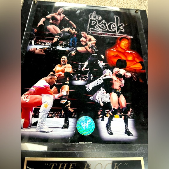 Vintage WWF/ WWE The Rock plaque
11 x 12.5in - Picture 3 of 3